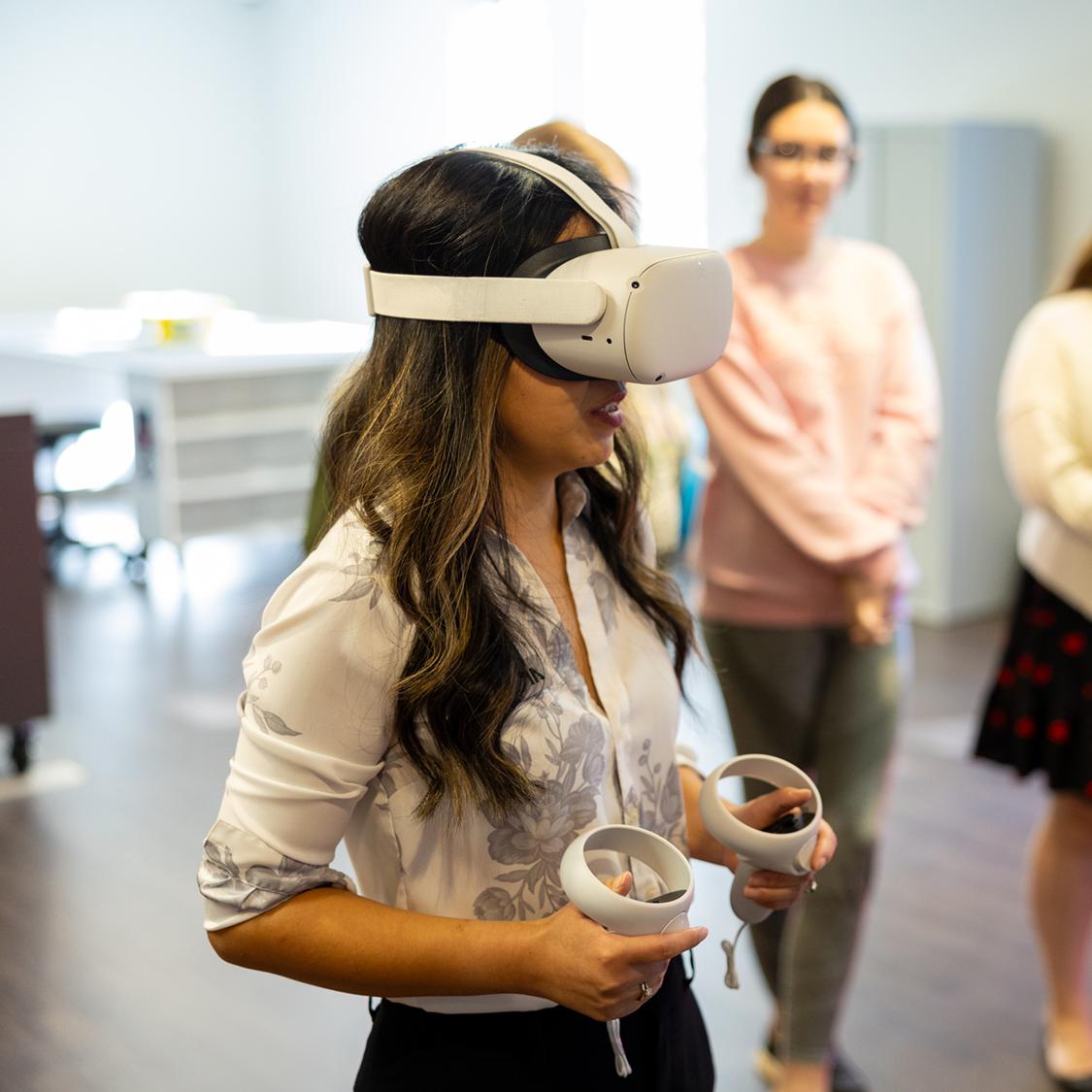 Virtual Reality Headset in Ed Tech Studio